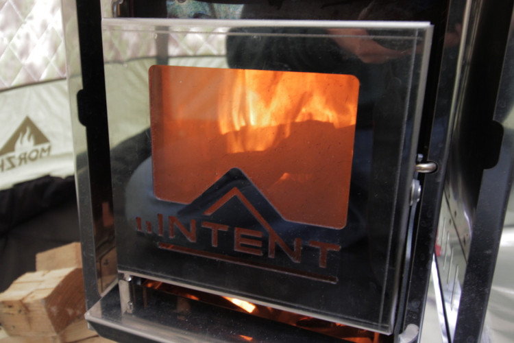Стеклянная дверца для печи Intent 